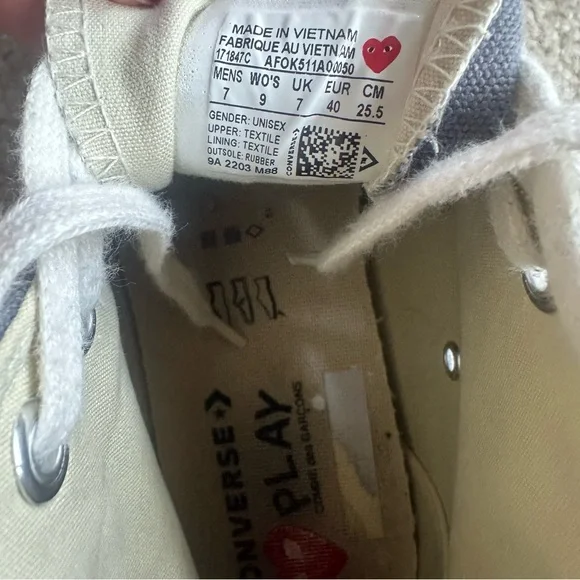Converse x Comme des Garcons sneakers size 9! - Picture 6 of 6